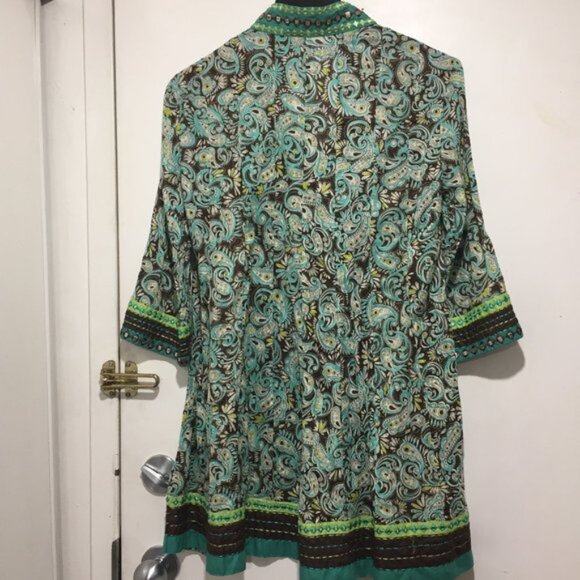 BARBARA GERWIT EMBELLISHED TALL BLOUSES SIZE S - Picture 3 of 7